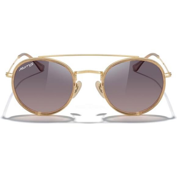 Retro Round Polarized Sunglasses - Unisex Double Bridge Sun Glasses